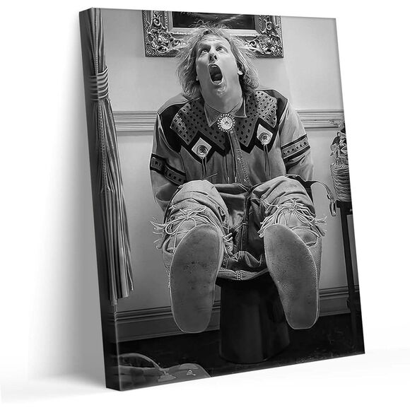 Funny Harry Dunne Bathroom Wall Art Dumb and Dumber Jeff Daniels Canvas 8x12 New - Picture 2 of 5
